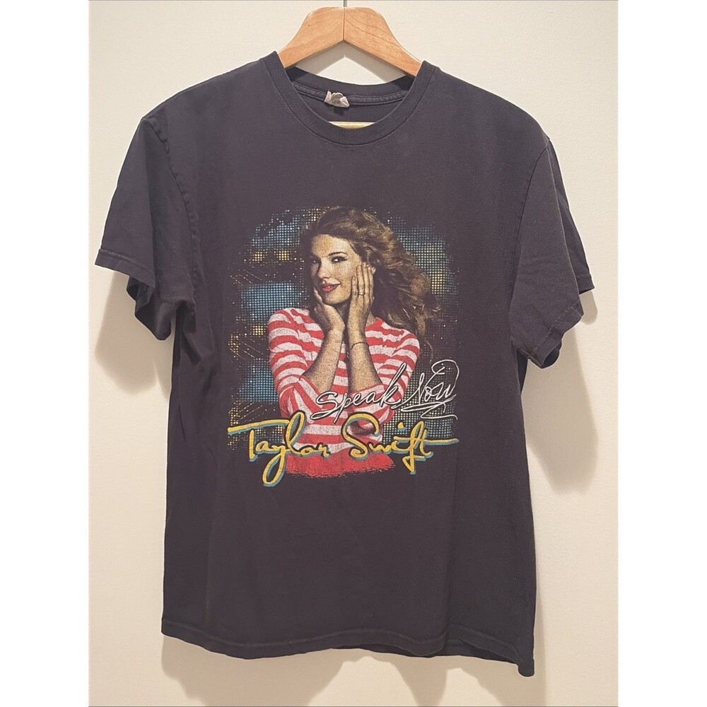 2011 Taylor Swift Speak Now Tour Parking Lot Tee Shirt Size L On Delta Black